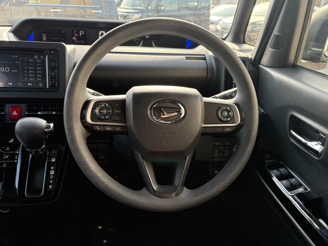 タント カスタムX 社外オーディオ アラウンドビューモニター ACC ETC 両側パワスラ 半革シート バックカメラ アイドリングストップ ブレーキサポート シートヒーター オートライト 純正14AW フォグランプ(6枚目)