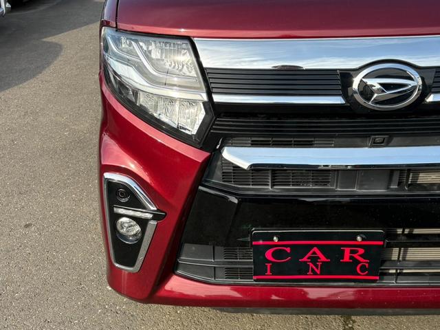 タント カスタムX 社外オーディオ アラウンドビューモニター ACC ETC 両側パワスラ 半革シート バックカメラ アイドリングストップ ブレーキサポート シートヒーター オートライト 純正14AW フォグランプ(26枚目)