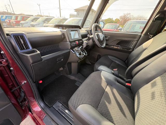 タント カスタムX 社外オーディオ アラウンドビューモニター ACC ETC 両側パワスラ 半革シート バックカメラ アイドリングストップ ブレーキサポート シートヒーター オートライト 純正14AW フォグランプ(49枚目)