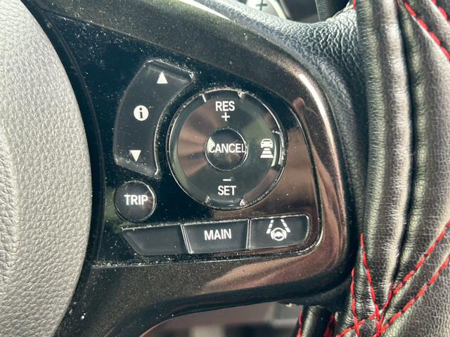 N-BOXカスタム G・EXターボホンダセンシング 社外オーディオ バックカメラ ACC 半革シート 両側パワスラ ETC LEDヘッドライト ブレーキサポートフォグランプ アイドリングストップ オートライト 社外16AW ステアリングリモコン(11枚目)