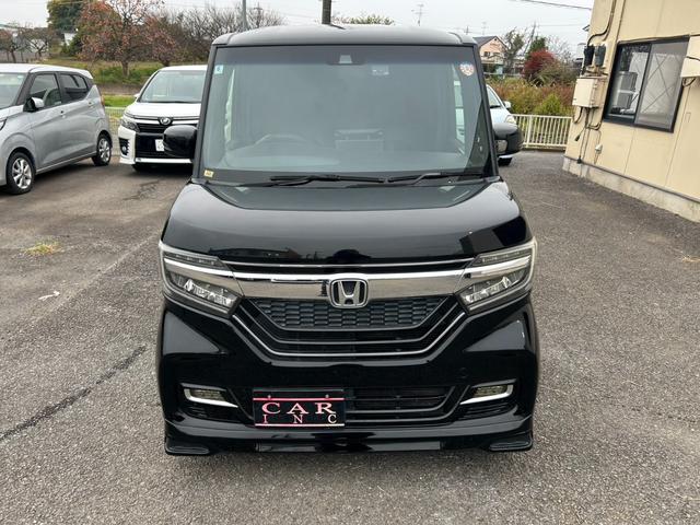 N-BOXカスタム G・EXターボホンダセンシング 社外オーディオ バックカメラ ACC 半革シート 両側パワスラ ETC LEDヘッドライト ブレーキサポートフォグランプ アイドリングストップ オートライト 社外16AW ステアリングリモコン(19枚目)