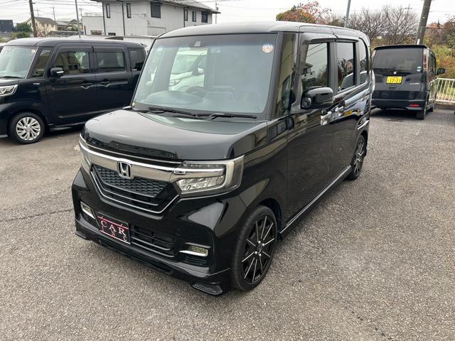 N-BOXカスタム G・EXターボホンダセンシング 社外オーディオ バックカメラ ACC 半革シート 両側パワスラ ETC LEDヘッドライト ブレーキサポートフォグランプ アイドリングストップ オートライト 社外16AW ステアリングリモコン(21枚目)