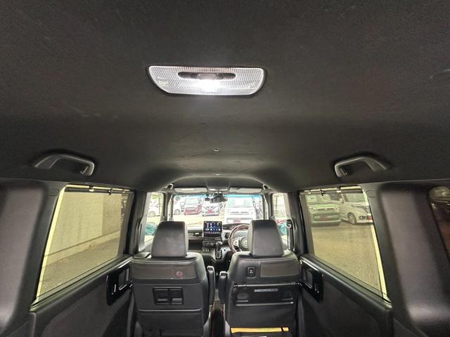 N-BOXカスタム G・EXターボホンダセンシング 社外オーディオ バックカメラ ACC 半革シート 両側パワスラ ETC LEDヘッドライト ブレーキサポートフォグランプ アイドリングストップ オートライト 社外16AW ステアリングリモコン(48枚目)