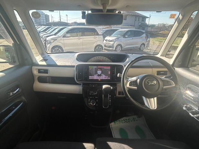 ムーヴキャンバス Ｘブラックアクセントリミテッド　ＳＡＩＩＩ　純正ナビ　Ｂｌｕｅｔｏｏｔｈオーディオ　両側パワースライドドア　ＥＴＣ　ブレーキサポート　オートライト　オートハイビーム　ステアリングリモコン　フルセグテレビ　アイドリングストップ　スマートキー（5枚目）