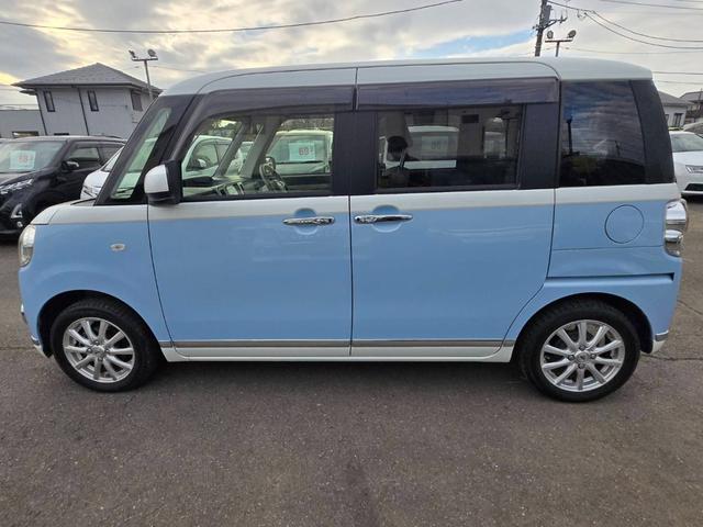 ムーヴキャンバス Ｘリミテッドメイクアップ　ＳＡＩＩ　純正メモリーナビ　Ｂｌｕｅｔｏｏｔｈオーディオ　バックカメラ　フルセグ　両側パワースライドドア　アイドリングストップ　衝突軽減ブレーキ　ＥＴＣ　オートライト　社外１４インチＡＷ（23枚目）