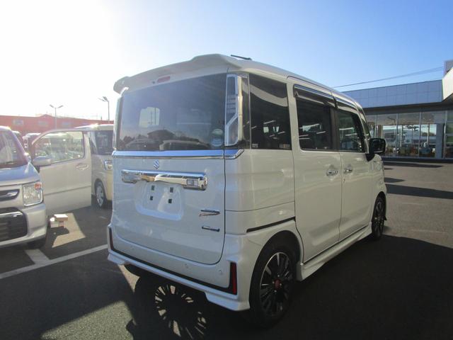 スペーシア カスタム HYBRID XS 全方位カメラナビ ETC 全方位カメラPKG 8インチメモリーナビ ETC 両側電動スライドドア 前後ブレーキサポート リアパーキングソナー LEDランプ アルミ シートヒーター&リフター サンシェード サーキュレーター(10枚目)