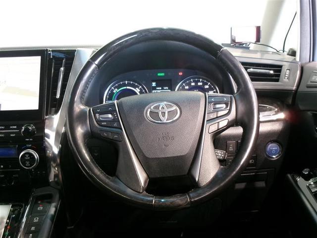 アルファードハイブリッド SR Cパッケージ サンルーフ 4WD フルセグ メモリーナビ DVD再生 後席モニター バックカメラ 衝突被害軽減システム ETC 両側電動スライド LEDヘッドランプ 乗車定員7人 3列シート ワンオーナー 記録簿(5枚目)