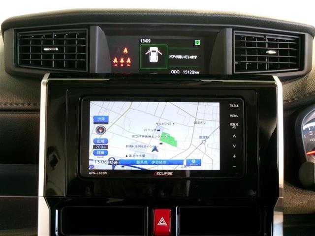 ルーミー カスタムG トヨタ認定中古車 フルセグ メモリーナビ DVD再生 バックカメラ 衝突被害軽減システム ETC 両側電動スライド LEDヘッドランプ 記録簿 アイドリングストップ(7枚目)