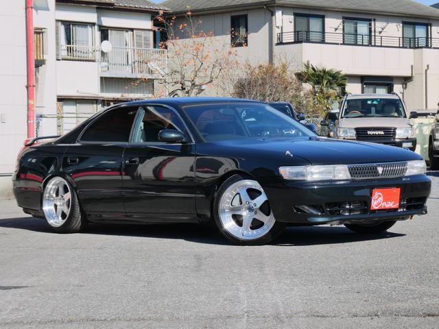 チェイサー ツアラーＶ　前期１ＪＺツインターボＥＧ　ＭＴ載替公認済　同色全塗装済み　新品１８インチＡＷ　新品タイヤ　全長式車高調　ＲＥＣＡＲＯフルバケ　前置きインタークーラー　社外砲弾マフラー　Ｄ１ｓｐｅｃステアリング（45枚目）