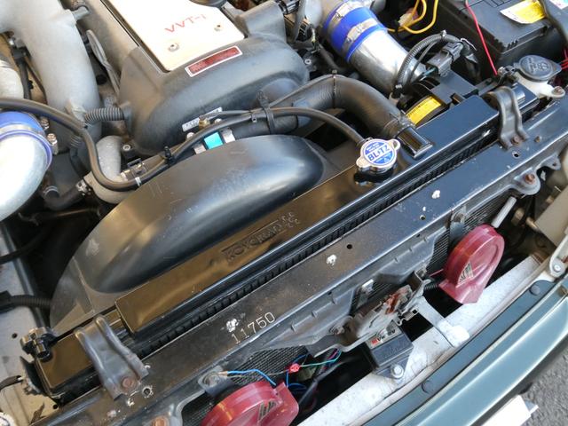 チェイサー ツアラーＶ　純正５速　新品クスコＬＳＤ　ワイドボディキット　３２６車高調　イケヤフロントアーム　ＶＩＰＥＲキーレス　デフィメーター　たにぐちデュアルマフラー　切れ角ＵＰ　グレッディブーコン　ＫＯＹＯラジエター（7枚目）