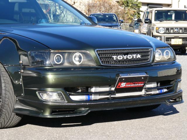 チェイサー ツアラーＶ　純正５速　新品クスコＬＳＤ　ワイドボディキット　３２６車高調　イケヤフロントアーム　ＶＩＰＥＲキーレス　デフィメーター　たにぐちデュアルマフラー　切れ角ＵＰ　グレッディブーコン　ＫＯＹＯラジエター（40枚目）