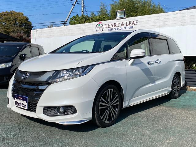 オデッセイ アブソルート・ＥＸ　衝突軽減ブレーキ／純正インターナビ／フルセグＴＶ／マルチビューカメラ／純正後席モニター／ＬＥＤヘッドライト／両側電動スライドドア／運転席パワーシート／純正アルミ／ＥＴＣ／ハーフレザーシート／７人乗り／（13枚目）