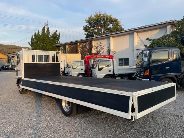 ヒノレンジャー 4t 平ボディロング AT 左電動格ミラー 荷台寸法 長さ618cm 幅212cm 荷台縞板貼付(11枚目)