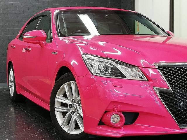 クラウンハイブリッド トヨタ アスリートg リボーンピンク 茨城県 268 0万円 平成26年 14年 中古車 価格 Com