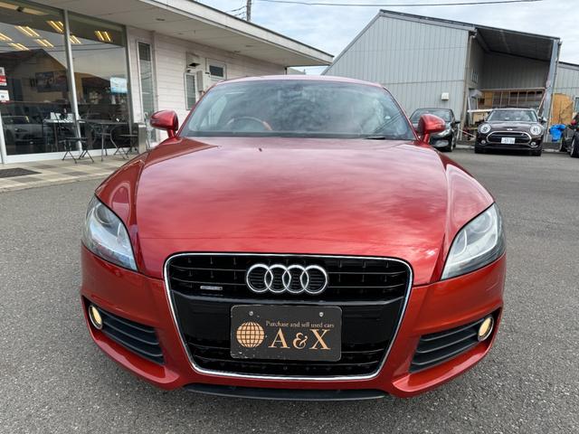 TTクーペ 2.0TFSI クワトロ 2.0TFSI クワトロ(4名) オレンジ色 内装レッド革シート ヒーター 純正AW ナビ ETC(2枚目)