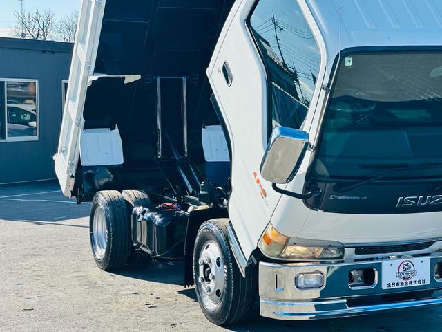 エルフトラック 3tダンプ ShinMaywaダンプ 4.8CommonRail アイドリングストップ クラッチフリー付 左電動格納ミラー 5速マニュアル(19枚目)