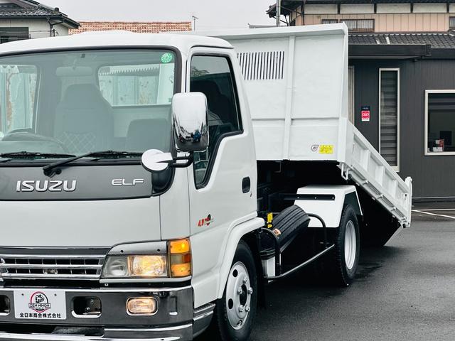 エルフトラック ３ｔ　セフテイローダーダンプ　ＨＡＮＡＭＩＭＡ？ＡＩセミワイドダンプ　４．８ＣＯＭＭＯＮ　ＲＡＩＬ　５速マニュアル　左電動格納ミラー　車検令和８年５月　ロックピンＸ２　ＥＴＣ（24枚目）