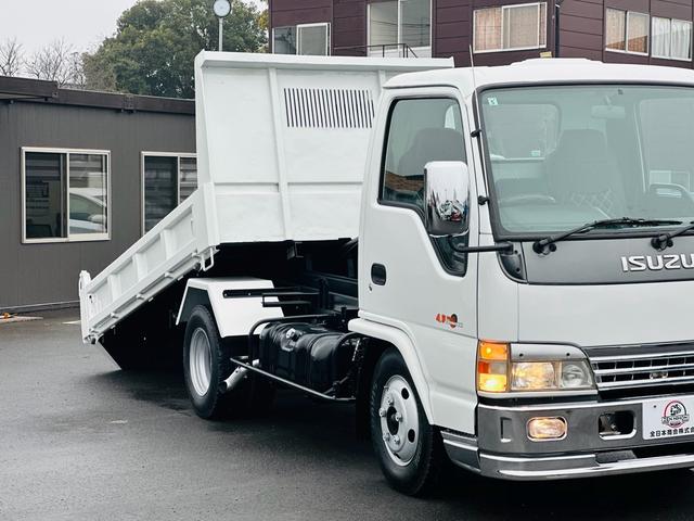 エルフトラック ３ｔ　セフテイローダーダンプ　ＨＡＮＡＭＩＭＡ？ＡＩセミワイドダンプ　４．８ＣＯＭＭＯＮ　ＲＡＩＬ　５速マニュアル　左電動格納ミラー　車検令和８年５月　ロックピンＸ２　ＥＴＣ（25枚目）