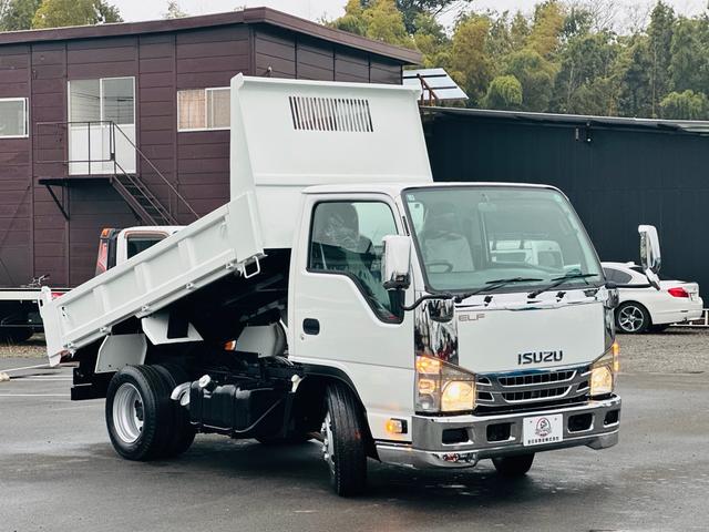エルフトラック ３ｔ　ダンプ　ＫＹＯＫＵＴＯダンプ　ターボ　左電動格納ミラー　走行距離７９３９６　　６速マニュアル　ＥＴＣ（2枚目）