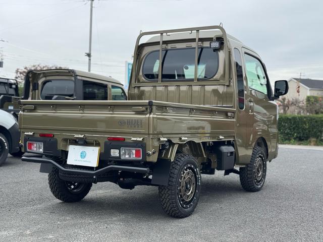 ハイゼットトラック ジャンボエクストラ リフトアップ/9インチDA/フルセグTV/前後ドラレコ/バックカメラ/前後ガードバー/14インチAW/マッドタイヤ/衝突軽減ブレーキ/届出済未使用車/LED/スマートキー/電動格納ミラー/4WD(10枚目)