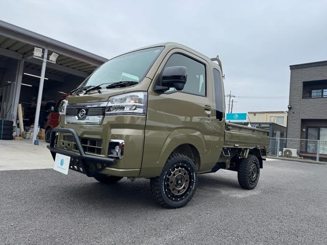 ハイゼットトラック ジャンボエクストラ リフトアップ/9インチDA/フルセグTV/前後ドラレコ/バックカメラ/前後ガードバー/14インチAW/マッドタイヤ/衝突軽減ブレーキ/届出済未使用車/LED/スマートキー/電動格納ミラー/4WD(12枚目)