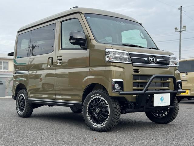 アトレー ＲＳ　４ＷＤ／リフトアップ／ガードバー／１４インチＡＷ／マッドタイヤ／純正９インチディスプレイオーディオ／フルセグＴＶ／バックカメラ／ＤＡ連動ドラレコ／両側電動パワスラ／届出済未使用車／衝突軽減ブレーキ（13枚目）