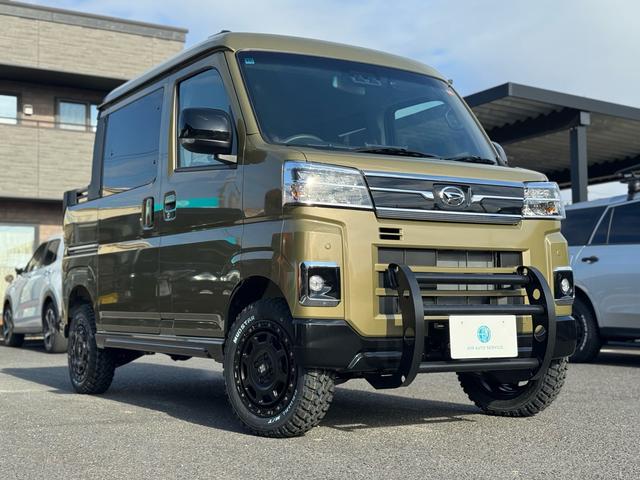 アトレー アトレーデッキバン　リフトアップ／ガードバー／１４インチＡＷ／マッドタイヤ／純正９インチディスプレイオーディオ／フルセグＴＶ／バックカメラ／ＤＡ連動ドラレコ／両側電動パワスラ／届出済未使用車／衝突軽減ブレーキ／４ＷＤ（2枚目）