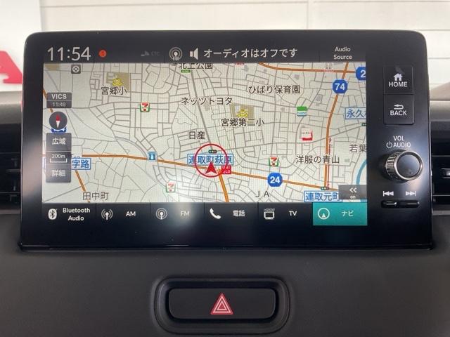 ホンダ純正メモリーナビ付きなので、迷わず目的地まで安心。
