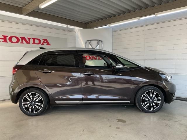 フィット ｅ：ＨＥＶリュクス　誤発進抑制機能　リアカメラ　ＥＴＣ付　ＬＥＤ　シートヒーター　クルーズコントロール　セキュリティアラーム　ドライブレコーダー　ＤＶＤ　ＶＳＡ　フルセグ　サイドエアバッグ　禁煙（9枚目）