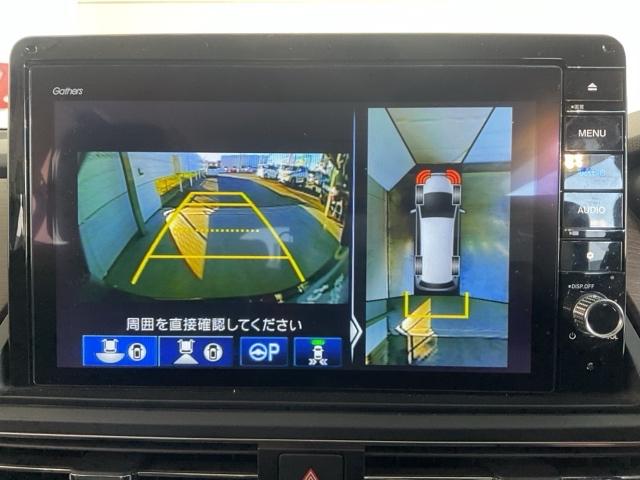 オデッセイハイブリッド ｅ：ＨＥＶアブソルート・ＥＸ　・前後ドラレコ装着車・ひょう害現状販売車　電動Ｒゲート　ＬＥＤライト　シ－トヒ－タ－　両側ＰＳＤ　パワ－シ－ト　Ｐアシスト　フルセグ　アイドルストップ　クルーズコントロール　ＤＶＤ再生機能　３列シート（26枚目）