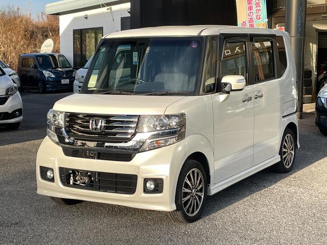 Ｎ－ＢＯＸカスタム Ｇ　ターボＳＳパッケージ　メモリーナビ／盗難防止装置／スマートキー／Ｂｌｕｅｔｏｏｔｈオーディオ／衝突被害軽減ブレーキ／両側電動スライドドア／バックカメラ／（4枚目）