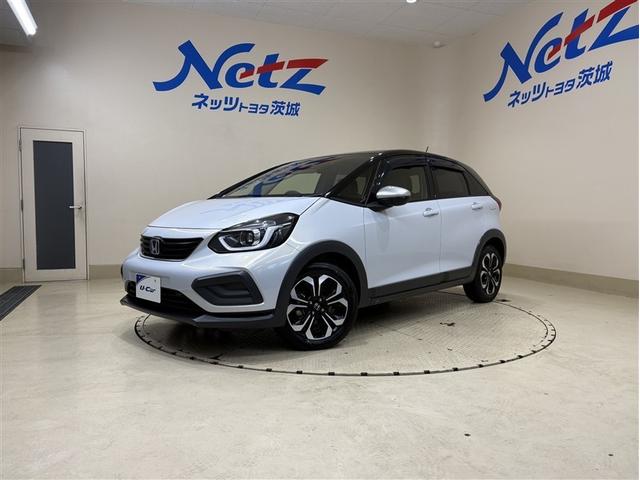 フィット ｅ：ＨＥＶクロスター　スマキー　カーテンエアバック　セキュリティーアラーム　ナビＴＶ　ＤＶＤ再生可　クルコン　ワンオーナー　ＥＴＣ装備　パワーウィンド　アルミ　ＬＥＤヘッドライト　ドラレコ付き　メモリナビ　Ｂカメラ　記録簿（4枚目）