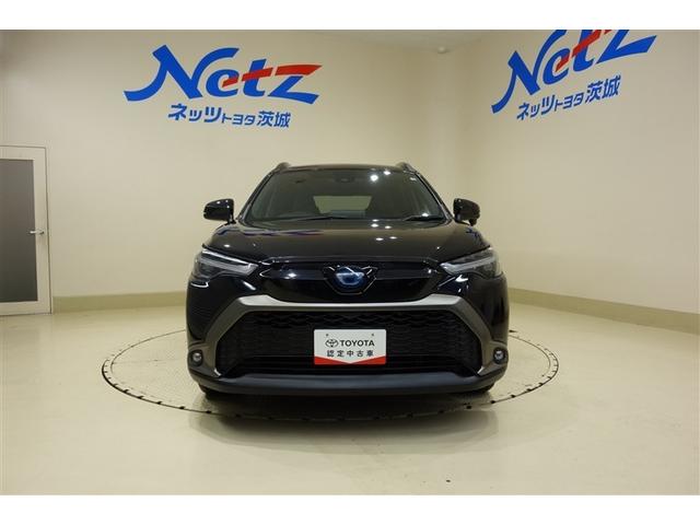 カローラクロス ハイブリッド Z ディスプレイオーディオナビ フルセグTV ブルートゥース DVD再生 リヤカメラ ETC スマートキー シートヒーター クルーズコントロール LEDライト 電動バックドア セーフティセンス アルミ(4枚目)