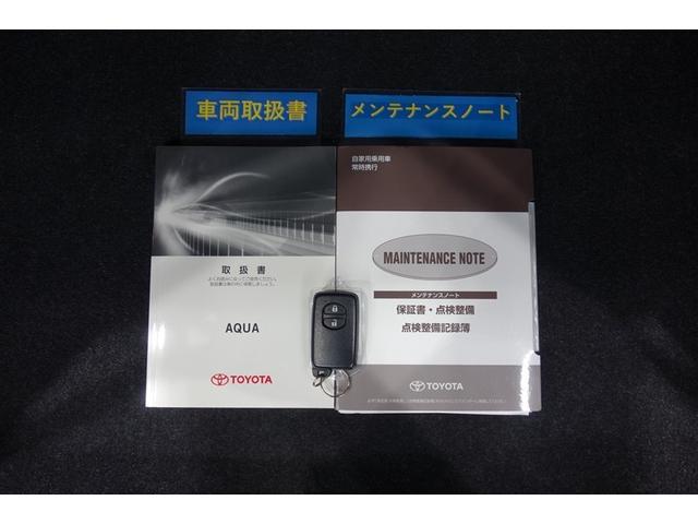アクア Ｓ　社外ナビ　フルセグＴＶ　ブルートゥース　ＤＶＤ再生　ＥＴＣ　スマートキー　オートエアコン　シートヒーター　ＬＥＤライト　パワーステアリング　パワーウインドウ　デュアルエアバッグ　ロングラン保証（28枚目）