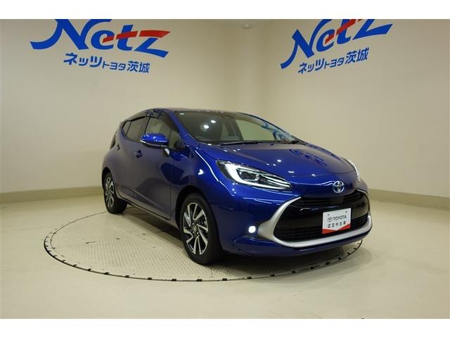 アクア Z LEDヘッドライト スマートキー 100V電源 イモビライザー アルミホイール ドライブレコーダー オートクルーズコントロール 点検記録簿 エアコン ESC ナビ カーテンエアバッグ ETC キーレス(4枚目)