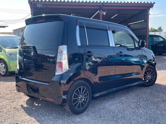 ワゴンＲスティングレー リミテッドＩＩ　ドライブレコーダー　ＥＴＣ　ナビ　ＴＶ　オートライト　ＨＩＤ　スマートキー　電動格納ミラー　シートヒーター　ＣＶＴ　盗難防止システム　ＡＢＳ　ＣＤ　アルミホイール　衝突安全ボディ　エアコン　ダウンサス（15枚目）