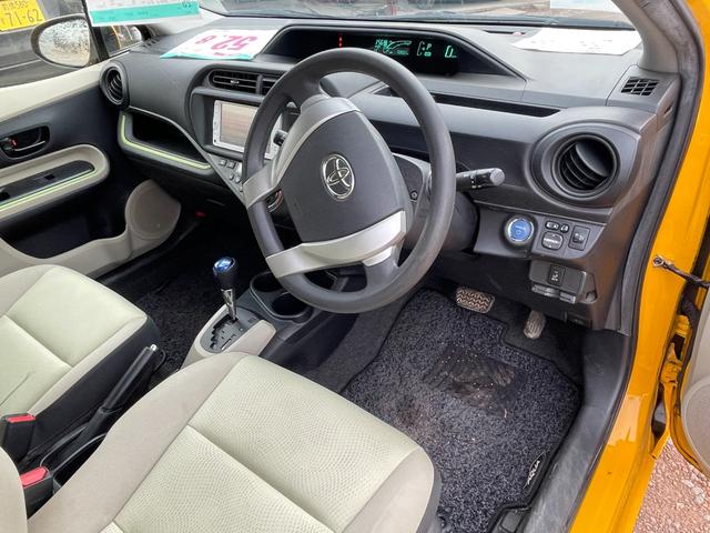 アクア S ETC ナビ TV スマートキー アイドリングストップ 電動格納ミラー シートヒーター CVT 衝突安全ボディ ABS ESC Bluetooth エアコン パワーステアリング パワーウィンドウ(50枚目)