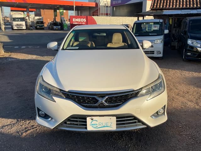 マークＸ プレミアム　Ｂｌｕｅｔｏｏｔｈ音楽　ハーフレザーシート　ＥＳＣ　衝突安全ボディ　スマキー　エアコン　ＥＴＣ車載器　フルセグ地デジ　オートクルーズ　ＤＶＤ　パワーシート　キーフリー　盗難防止システム　ナビ＆ＴＶ（12枚目）