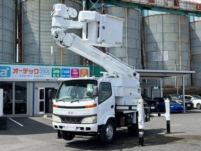 デュトロ 　高所作業車　アイチコーポレーション　ＳＮ１５Ｂモデル　電工仕様　サブバッテリータイプ　外装仕上げ済　地上高１４．６ｍ　ウインチ　油圧取り出し　サブブーム　絶縁バケット　絶縁ブーム　バックアイ　ＥＴＣ（7枚目）