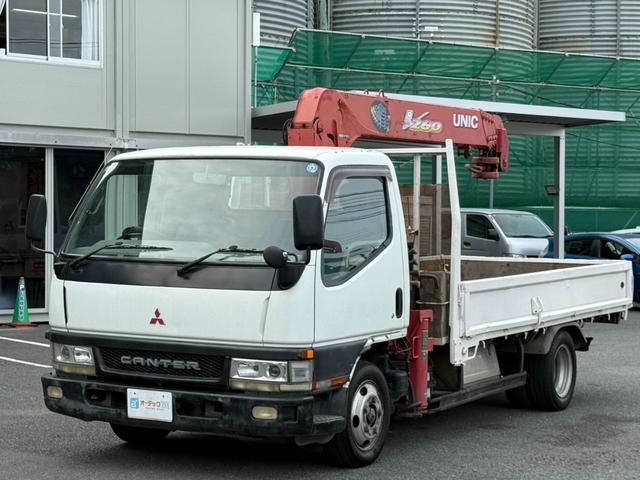 キャンター クレーン車　古河ユニック製５段　ＵＲＶ２６モデル　吊り２．６３ｔ　ラジコン　フックイン　荷台内寸：長さ３７２ｃｍ幅１９１ｃｍ　ハイデッキ　煤焼き無し　最大積載量２０００ｋｇ　５速マニュアル（32枚目）