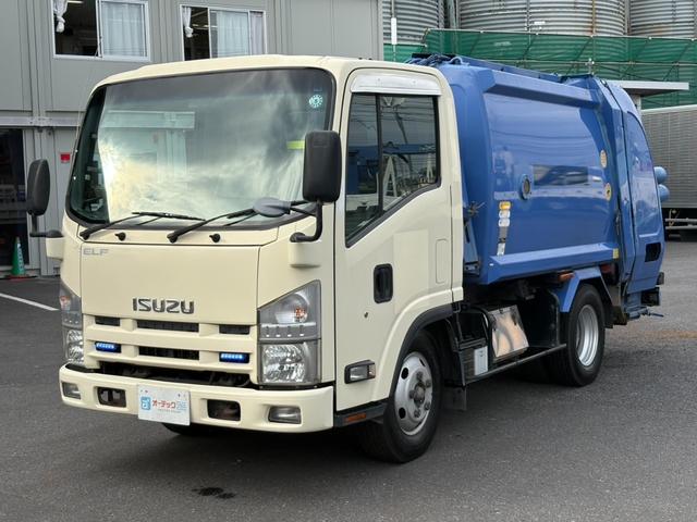 エルフトラック パッカー車　４．２立米　極東開発製プレス式パッカー　最大積載量２０００ｋｇ　左スライドドア　汚水タンク　ＬＥＤ電光掲示板　６速マニュアル（21枚目）