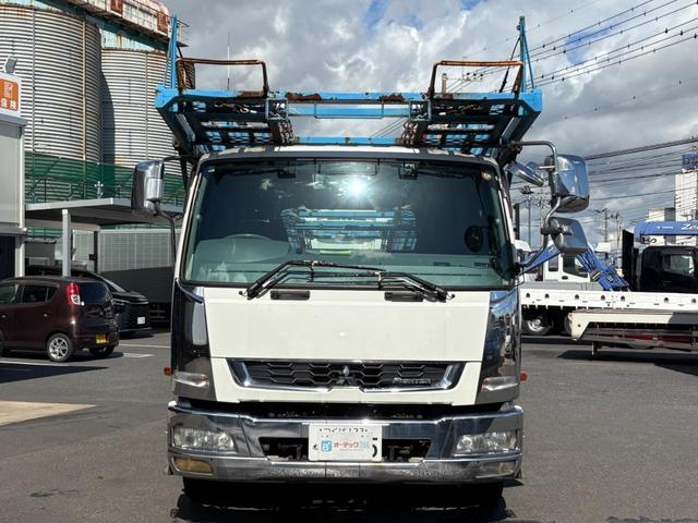 ファイター キャリアカー　５台積みキャリアカー　細谷車体　ラジコン　アルコア製アルミホイール　２デフ　リターダー　最大積載量９６００ｋｇ　６Ｍ６０エンジン　荷台寸法：長さ１０５０ｃｍ幅２３２ｃｍ　荷台中心部ギャップ：１９０ｃｍ（2枚目）