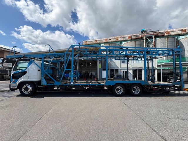ファイター キャリアカー　５台積みキャリアカー　細谷車体　ラジコン　アルコア製アルミホイール　２デフ　リターダー　最大積載量９６００ｋｇ　６Ｍ６０エンジン　荷台寸法：長さ１０５０ｃｍ幅２３２ｃｍ　荷台中心部ギャップ：１９０ｃｍ（17枚目）