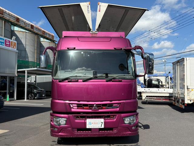 スーパーグレート アルミウイング　パブコ製　ハイルーフ　床素材：木　最大積載量１３９００ｋｇ　リアエアサス　アルミホイール　ラッシング２段　内フック　シフトパイロット　荷箱内寸：長さ９６４ｃｍ幅２４２ｃｍ高さ２６４ｃｍ（11枚目）