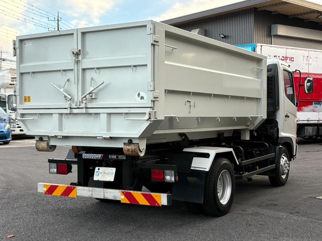 ヒノレンジャー アームロール ヒアブ製マルチリフト シングルホイスト 最大積載量4000kg 実走行10万キロ台 6速マニュアル コンテナサイズ:長さ352cm幅191cm高さ113cm コンテナメーカー:白川鉄工(28枚目)