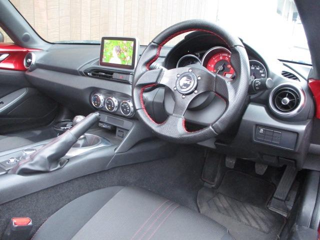 ロードスター Ｓスペシャルパッケージ　６速ＭＴ　ＧＴウイング　車高調　ロールバー　社外マフラー　社外ステアリング　スマートキー　社外サクションパイプ　マツコネナビ　Ｂｌｕｅｔｏｏｔｈ接続可能　バックカメラ　ＥＴＣ（14枚目）