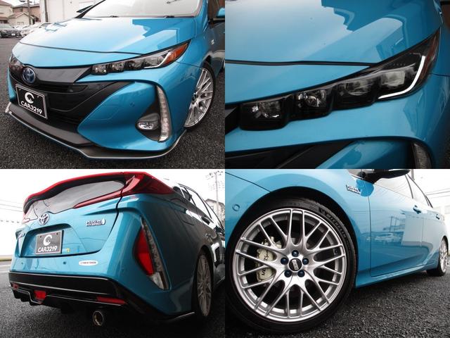 プリウスPHV  SilkBlazeフロントエアロ AIMGAINリアエアロ BBS製18AW プリクラッシュセーフティ ビルシュタイン車高調 レーダークルーズ 社外エアクリーナー BSM LKA ステアリングヒーター(2枚目)