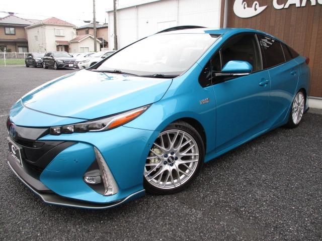 プリウスPHV  SilkBlazeフロントエアロ AIMGAINリアエアロ BBS製18AW プリクラッシュセーフティ ビルシュタイン車高調 レーダークルーズ 社外エアクリーナー BSM LKA ステアリングヒーター(11枚目)