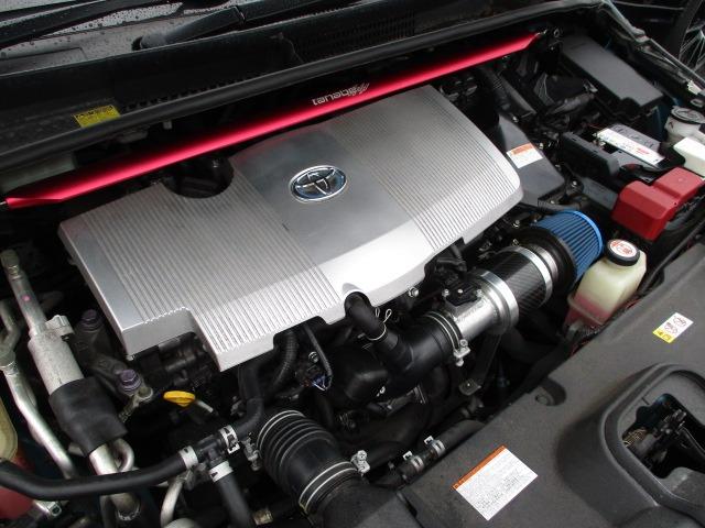 プリウスPHV  SilkBlazeフロントエアロ AIMGAINリアエアロ BBS製18AW プリクラッシュセーフティ ビルシュタイン車高調 レーダークルーズ 社外エアクリーナー BSM LKA ステアリングヒーター(17枚目)