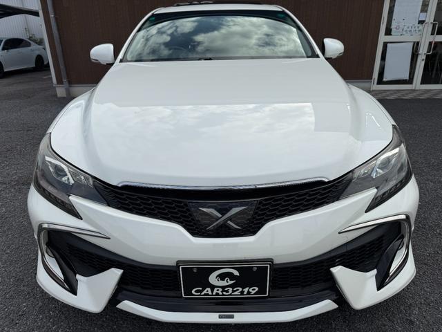 マークＸ ２５０Ｇ　リラックスセレクション・ブラックリミテッド　サンルーフ　後期仕様　モデリスタフルエアロ　車高調　１９インチＡＷ　社外ヘッドライト　社外テールレンズ　前後流れウィンカー　ナビ　Ｂカメラ　ＴＶ　Ｂｌｕｅｔｏｏｔｈ　ＤＶＤ再生　ＥＴＣ　パワーシート（3枚目）